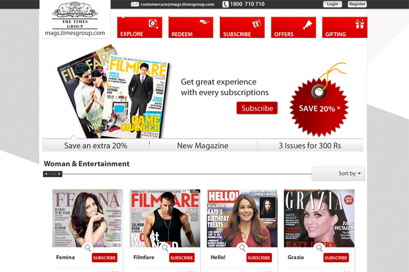 Times Group User Experience design